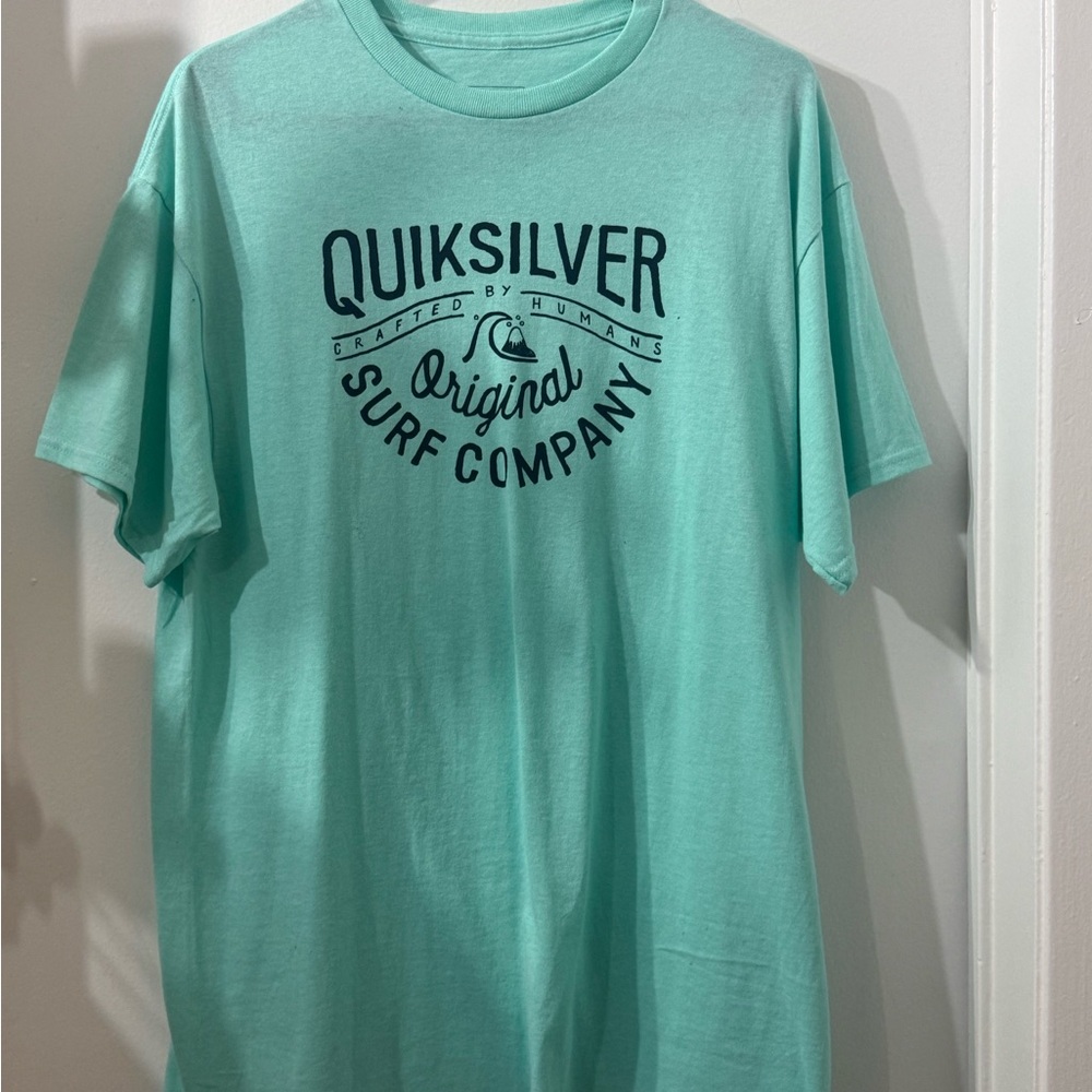 Quiksilver Aqua Blue Men's Surf Tee